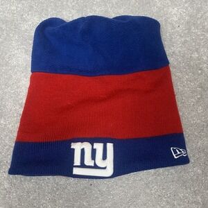 New York Giants Hat Cap Fleece Neck Warmer Snap Back NFL Football New Era One Si